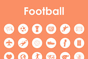 36 FOOTBALL simple icons, an Outline Icon by Palau (Thumbnail 2 of 4)