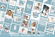 Blue Instagram Templates Bundle, a Social Media Template by SunshineStudioBoutique (Thumbnail 5 of 10)