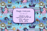 Magic Unicorns - set n1, a Pattern Graphic by Designs by Helen Trupak (Thumbnail 5 of 7)