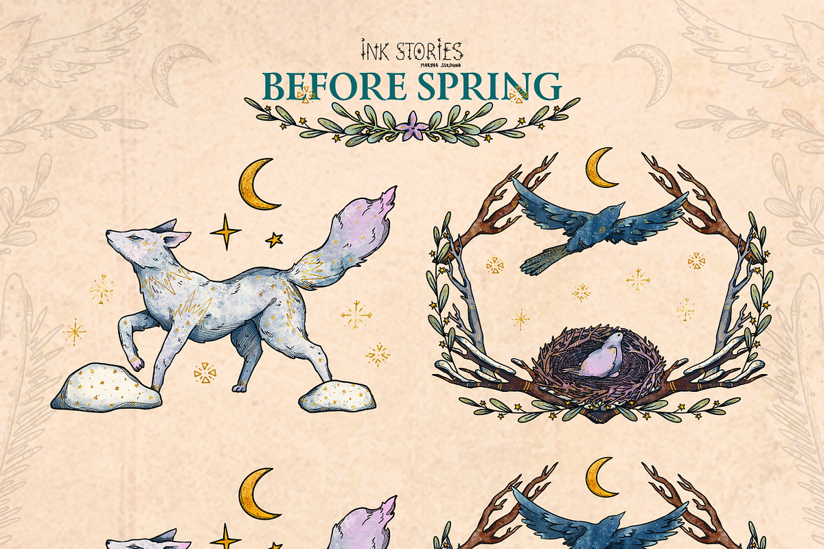 Before Spring | Late Winter Set, a Seasonal Illustration by Ink Stories (Photo 12 of 22)
