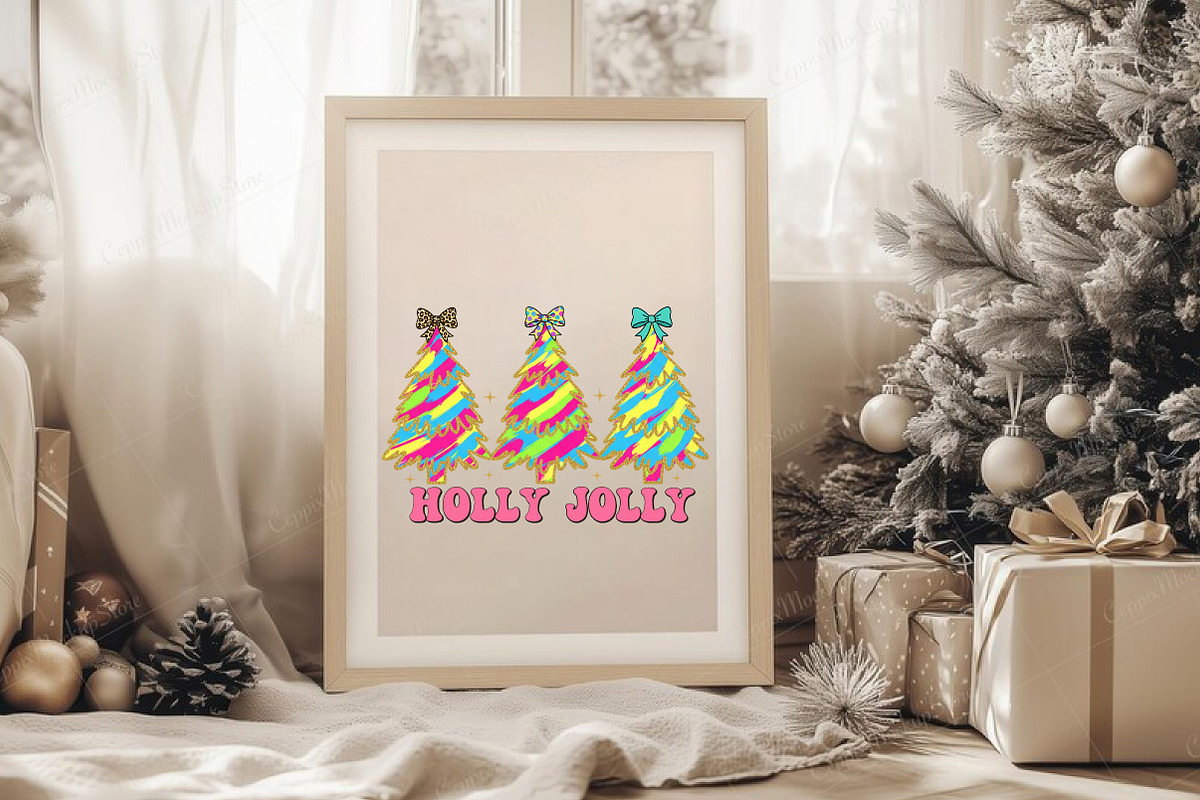 Glitter Holly Jolly Christmas Tree P, an Illustration by Libby Wishes (Photo 5 of 8)