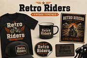 Retro Riders, a Slab Serif Font by Wow Magic (Thumbnail 5 of 6)
