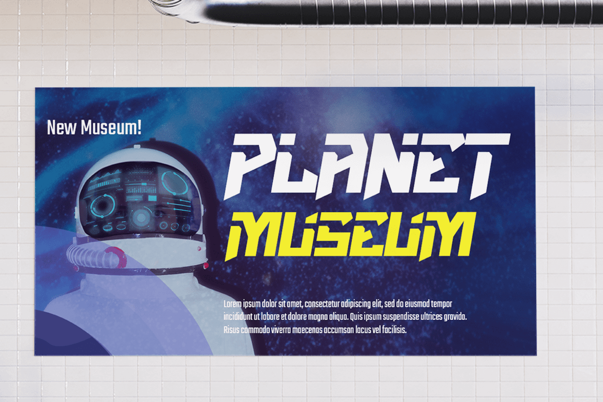 Saturn Mission-Explore Display Font, a Sans Serif Font by Pinisi ART (Photo 8 of 10)