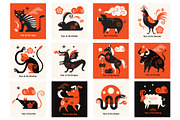 Chinese Animals Signs, an Animal Illustration by lenlis (Thumbnail 4 of 4)