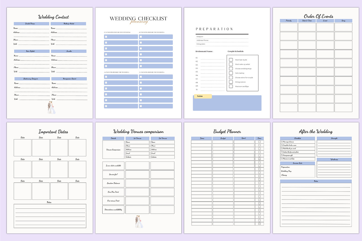 2025 Wedding Planner For Canva, a Stationery Template by Shumaya (Photo 3 of 5)