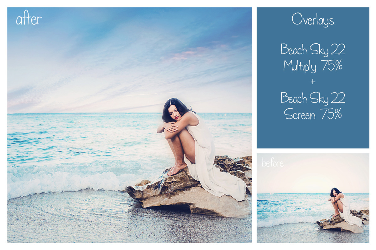 30 Beach Sky Overlays, a Texture Graphic by LovePhotoMoment (Photo 5 of 12)