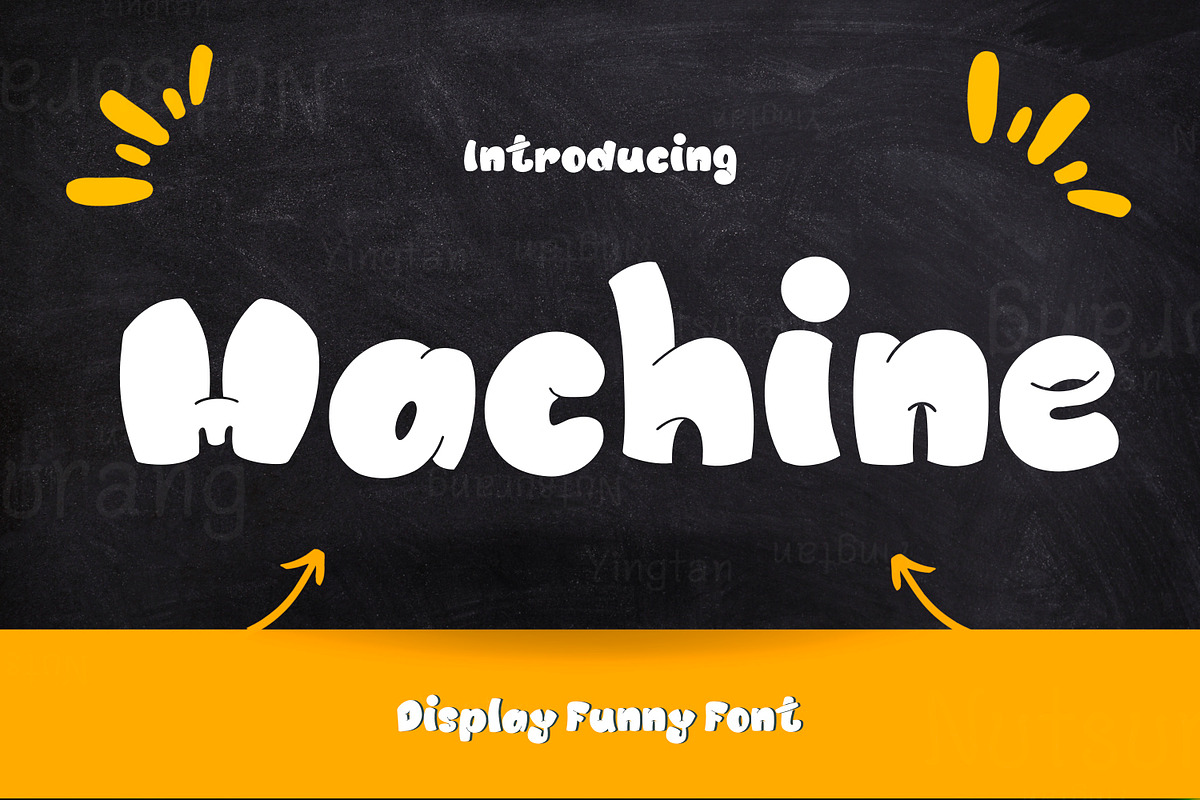 Machine Fonts, a Handwritten Font by N Nakorn Creative (Photo 1 of 10)