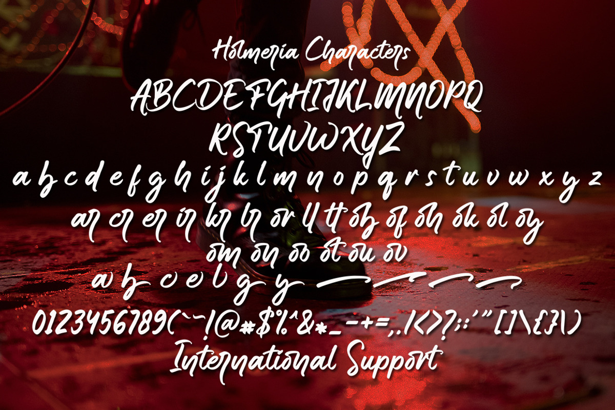 Holmeria, a Script Font by Akifatype. (Photo 6 of 7)