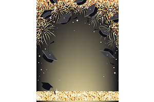 Graduation ceremony banner with, an Object Illustration by Toltemara