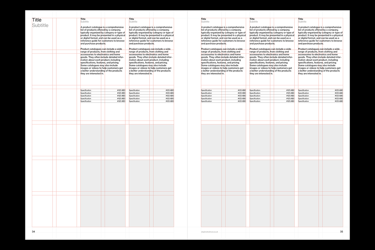 Catalogue Template A4 for InDesign, a Brochure Template by Stephen Kelman (Photo 6 of 10)