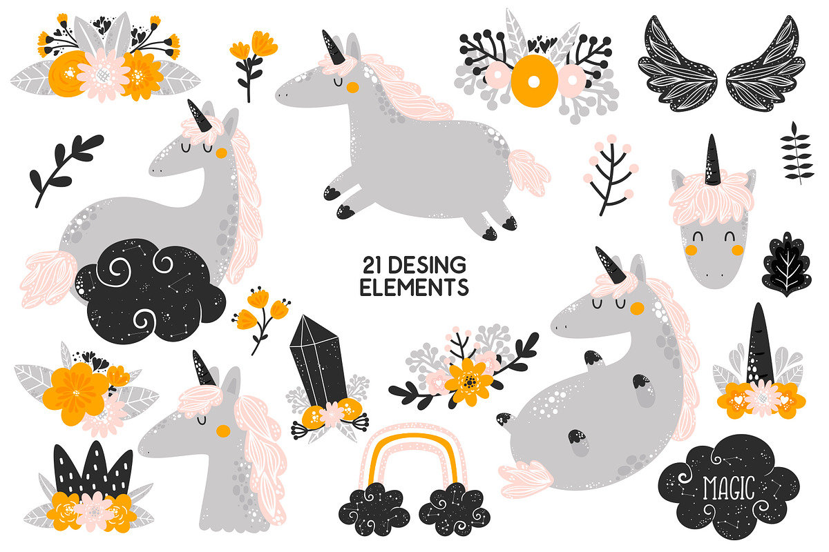 Magical Unicorn - Kids Collection, an Animal Illustration by Sumacj (Photo 2 of 8)