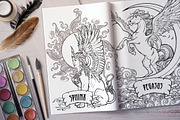 BESTIARY - Coloring Book, a Decorative Illustration by AntonPix Studio (Thumbnail 6 of 20)