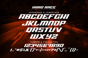 Hard Race Racing Font, a Font by Multype Studio (Thumbnail 8 of 9)