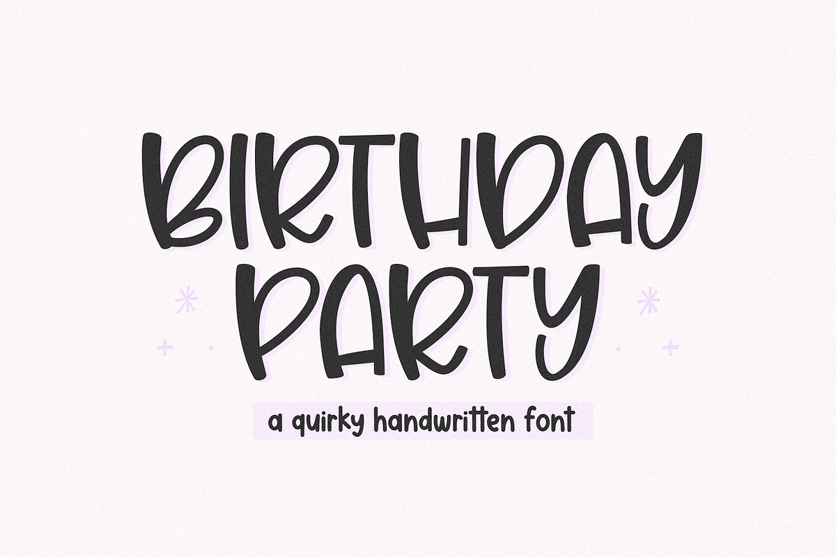 Birthday Party | Handwritten Font