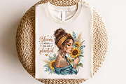 Bloom Where You Are Planted Sunflow, a Seasonal Illustration by CraftArtStudio (Thumbnail 4 of 4)