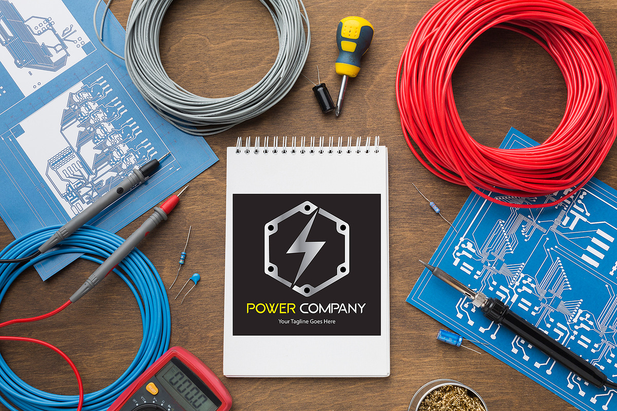 Electrical Company Logo Design, a Branding & Logo Template by YUDesignStore (Photo 6 of 6)