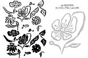 Organic Ink Abstract Floral Pattern, a Pattern Graphic by Rose Design (Thumbnail 7 of 10)