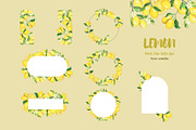 Lemon clip art, a Decorative Illustration by 7nov.studio (Thumbnail 2 of 6)