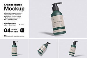 Shampoo Bottle Mockup Bundle Set, a Packaging Mockup by Rielismee