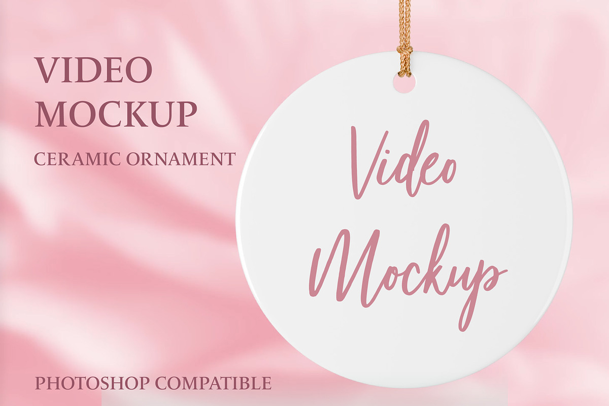 Ceramic Ornament Video Mockup, a Cups & Container Mockup by MockupsBox (Photo 1 of 5)