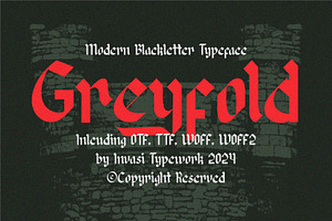 Greyfold - Modern Blackletter