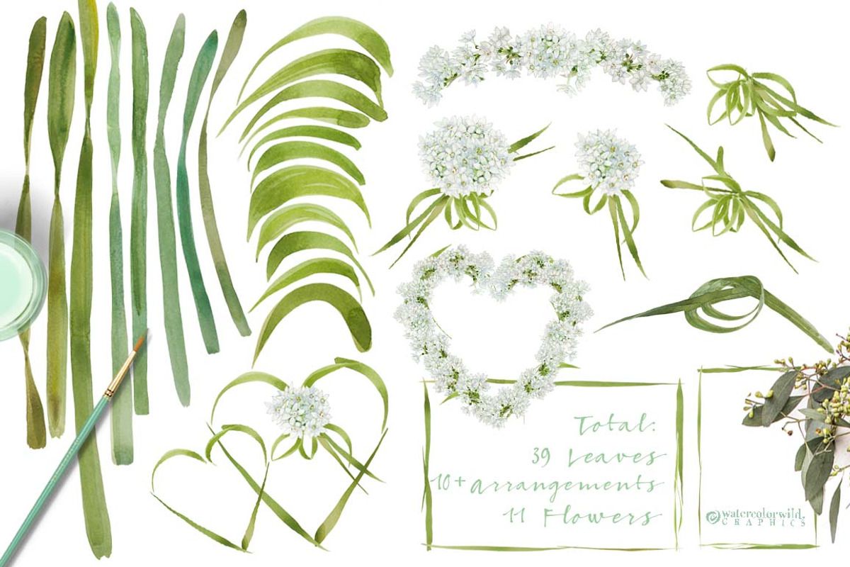 White Spring-Paperwhites, an Illustration by watercolorwild.graphics (Photo 4 of 7)
