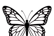Black butterfly silhouette with, an Object Illustration by ZinetroN (Thumbnail 3 of 3)