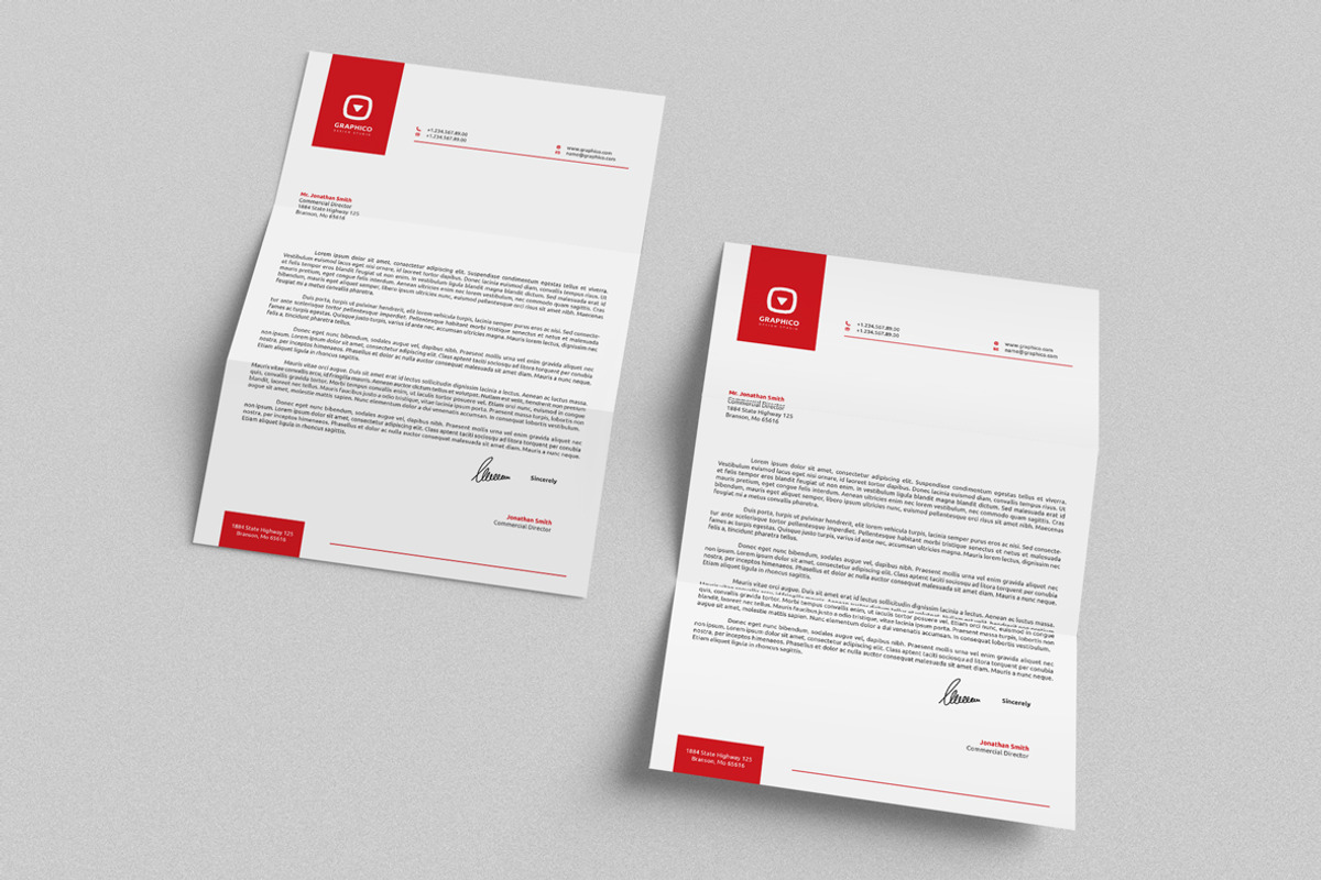 Corporate Letterhead 9 with MS Word, a Stationery Template by ND Design (Photo 4 of 8)