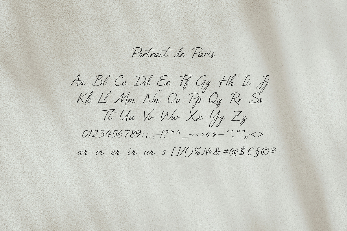 Portrait de Paris Signature Font, a Script Font by gafaroff studio (Photo 12 of 12)