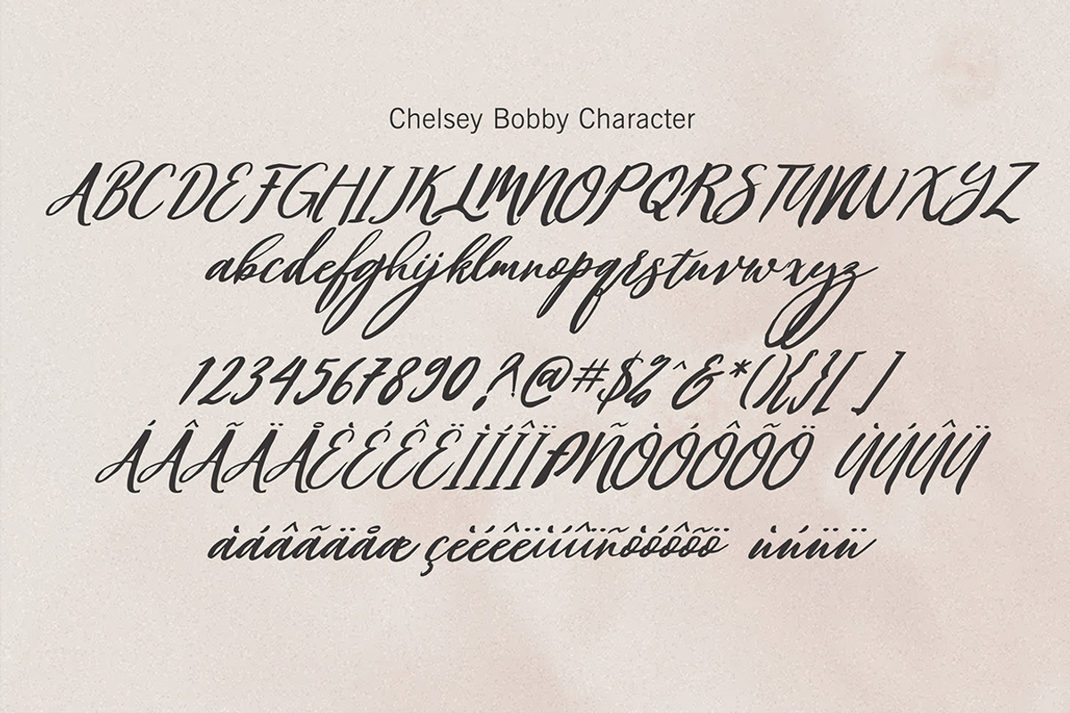 Chelsey Bobby, a Script Font by Gatype (Photo 6 of 6)