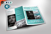 Funeral Program 34 Minimal Turquoise, a Brochure Template by SeraphimChris (Thumbnail 1 of 7)