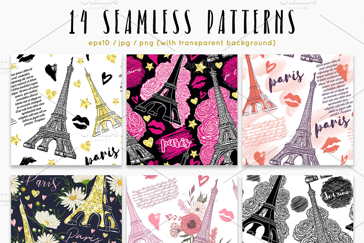 Bonjour Paris, a Pattern Graphic by kateja (Photo 5 of 6)