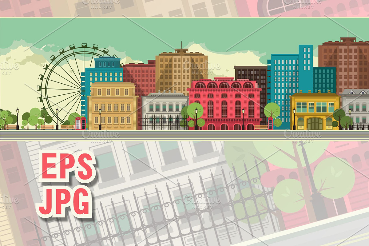 City background, a Background Graphic by alena.sipilova (Photo 2 of 2)