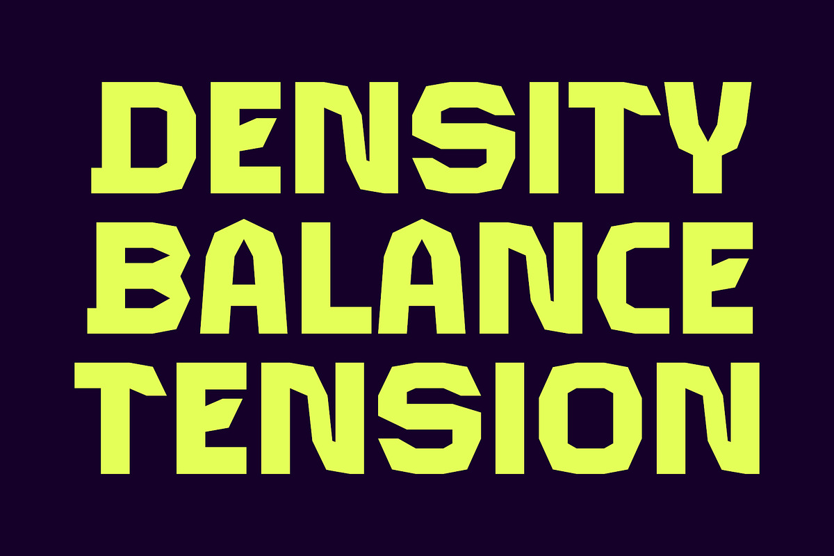 Baqer – Raw Geometry Display Font, a Sans Serif Font by ESEM (Photo 2 of 5)