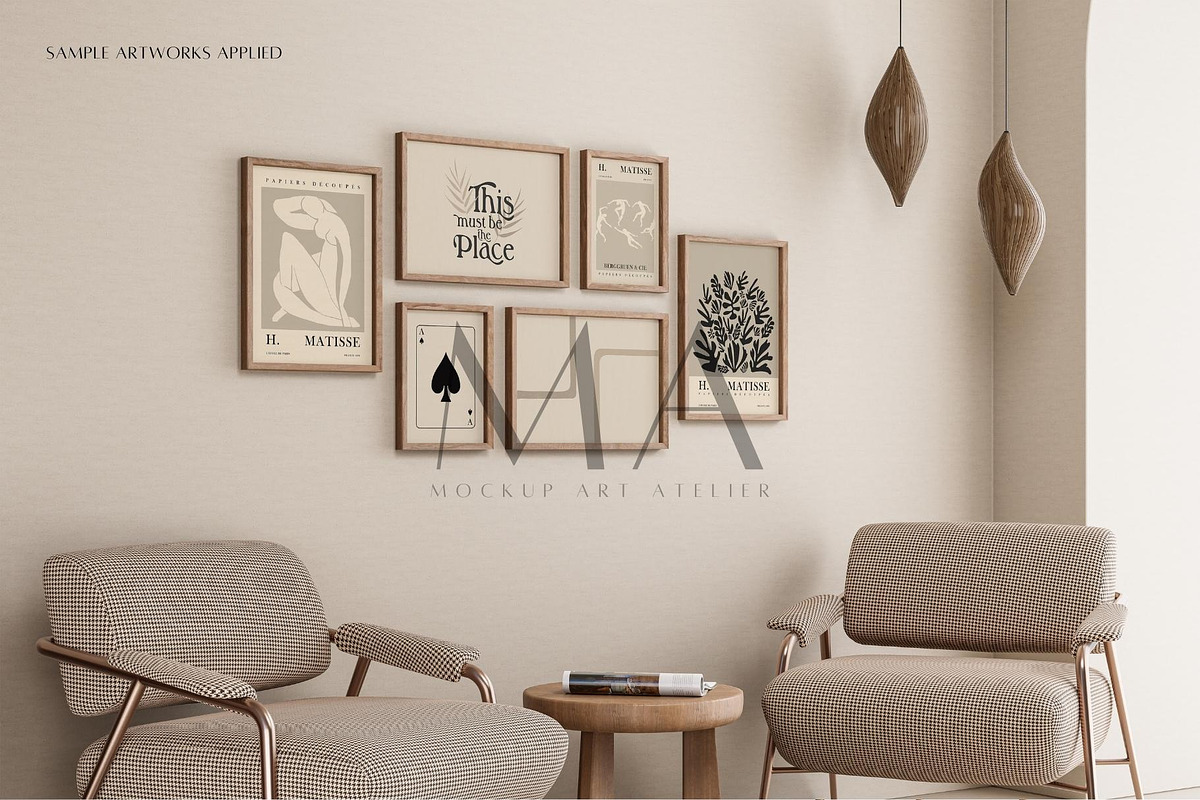 24 Vintage Frame Mockup Bundle, a Household Mockup by Mockup Art Atelier (Photo 12 of 28)