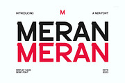 Meran - Modern Sans Serif, a Sans Serif Font by TypeLogue (Thumbnail 1 of 5)