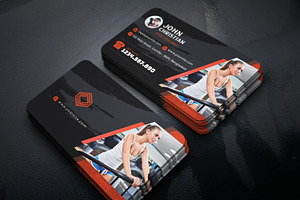 Fitness/Gym Business Card, a Business Card Template by GreenPixi