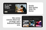 Canva Portfolio Website Template, a Websites & App Template by Snapybiz (Thumbnail 6 of 11)