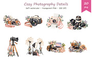 Watercolor Photography Clipart, a Decorative Illustration by BerryPieArt (Thumbnail 3 of 4)