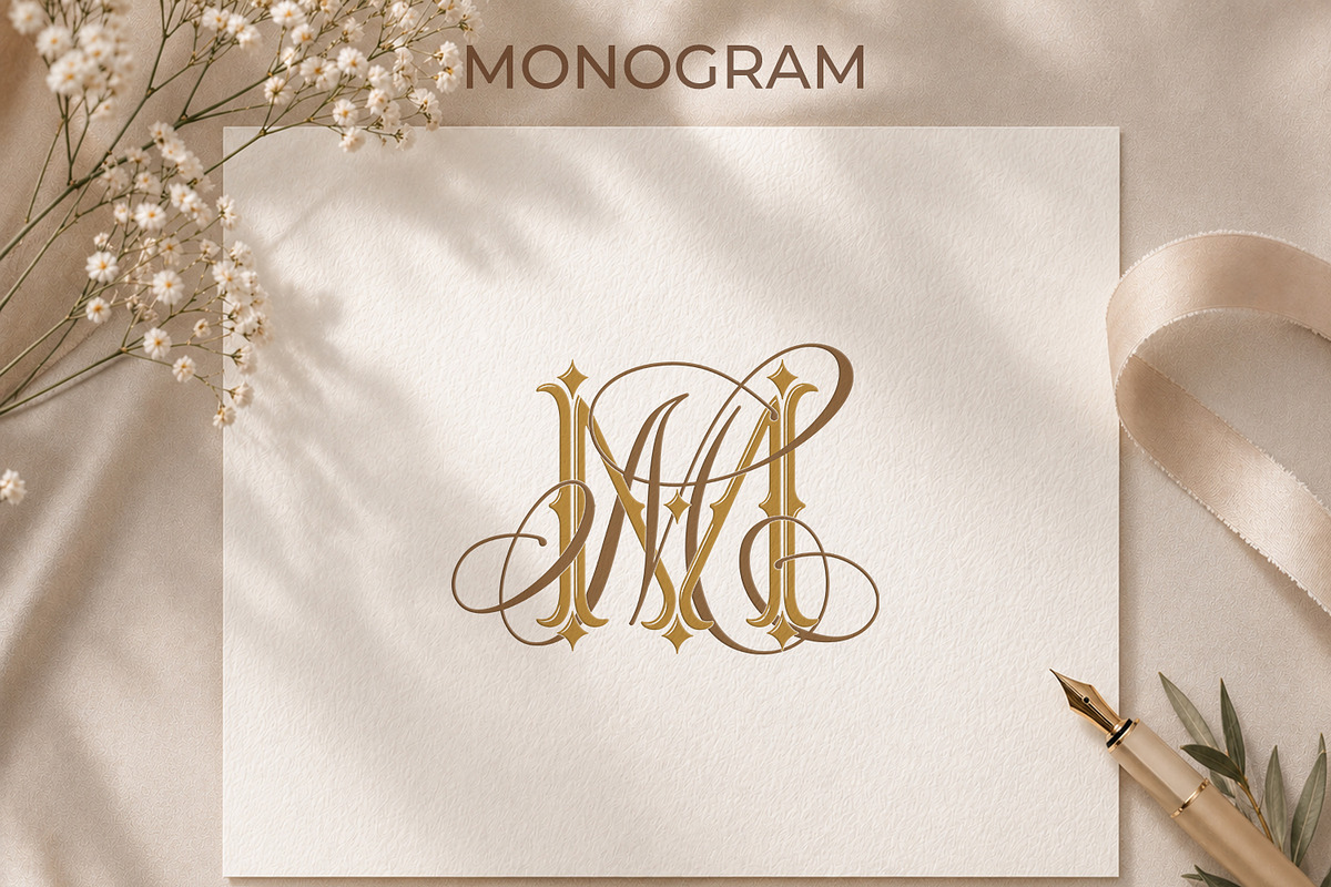 MM Wedding Monogram Logo, a Branding & Logo Template by LogoAV (Photo 5 of 6)