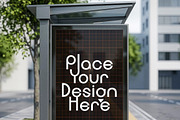 4 Vertical Bus Stop Screen Mockups, an Advertising Mockup by smishura (Thumbnail 6 of 11)