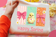 Happy Spring Coquette Chick PNG, an Illustration by OK Design (Thumbnail 1 of 5)