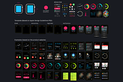 Apple Watch GUI for illustrator, a Wearable Device Mockup by Codemotion Design Kits (Thumbnail 3 of 3)