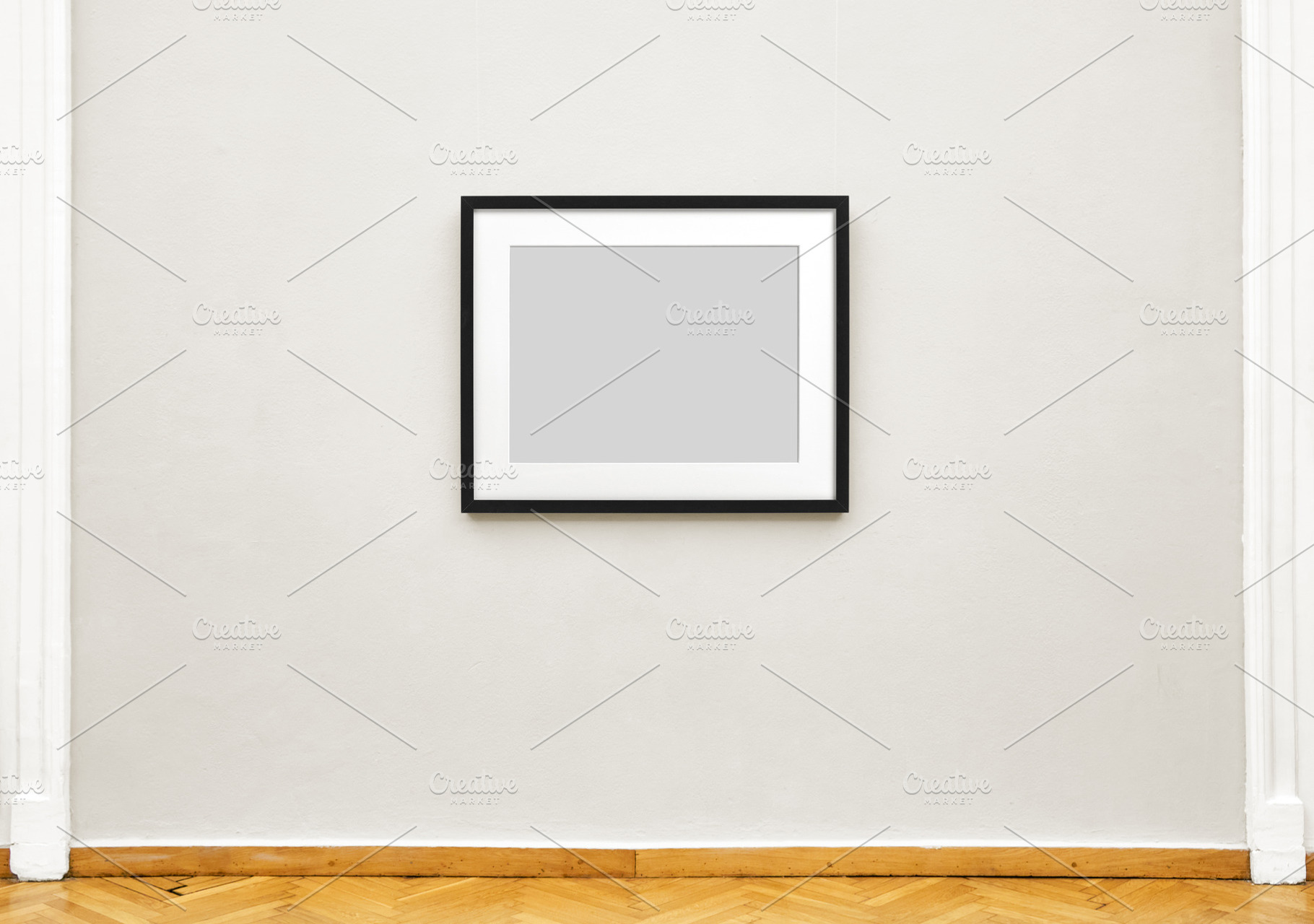 Empty painting frame on gallery wall, an Arts & Entertainment Photo by BOOCYS