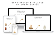 Refined Wordpress Theme, a WordPress Template by brave + beautiful designs (Thumbnail 2 of 5)