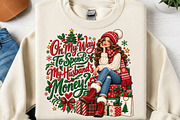 Sweet but Not Stressed Christmas PNG, a Seasonal Illustration by Canvas Craft (Thumbnail 2 of 6)