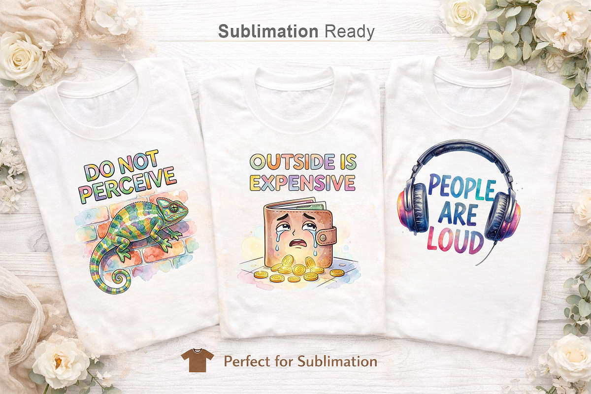 Funny Sarcastic Quote Sublimation, an Illustration by Artnoy (Photo 5 of 8)