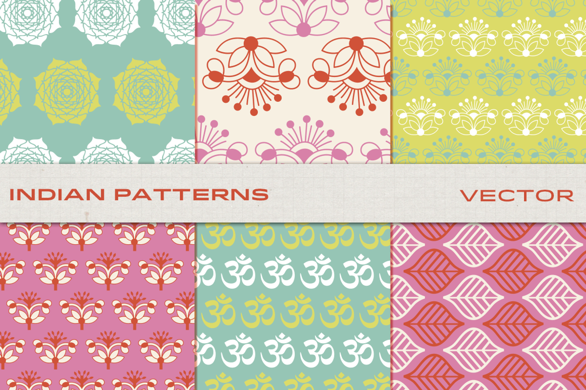 Indian Patterns, a Pattern Graphic by LuOtero (Photo 3 of 6)