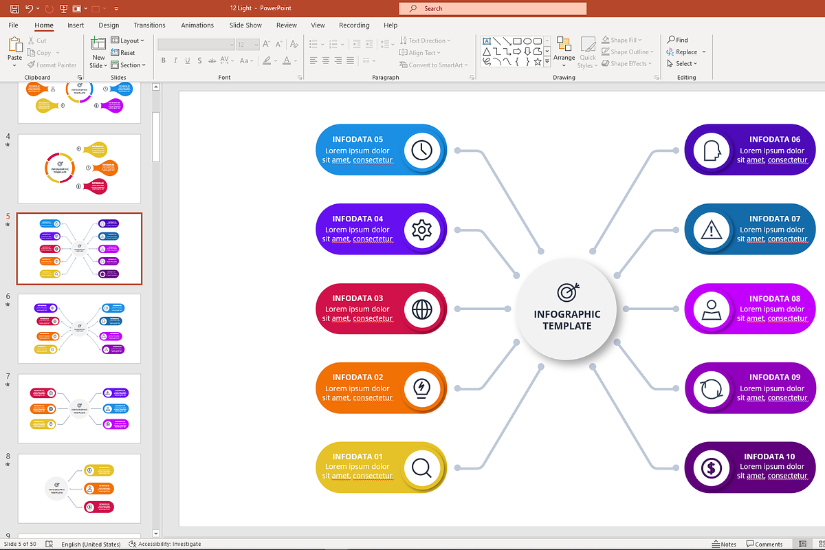 Motion Strategy PowerPoint Template, a Presentation Template by Infographics project (Photo 5 of 11)