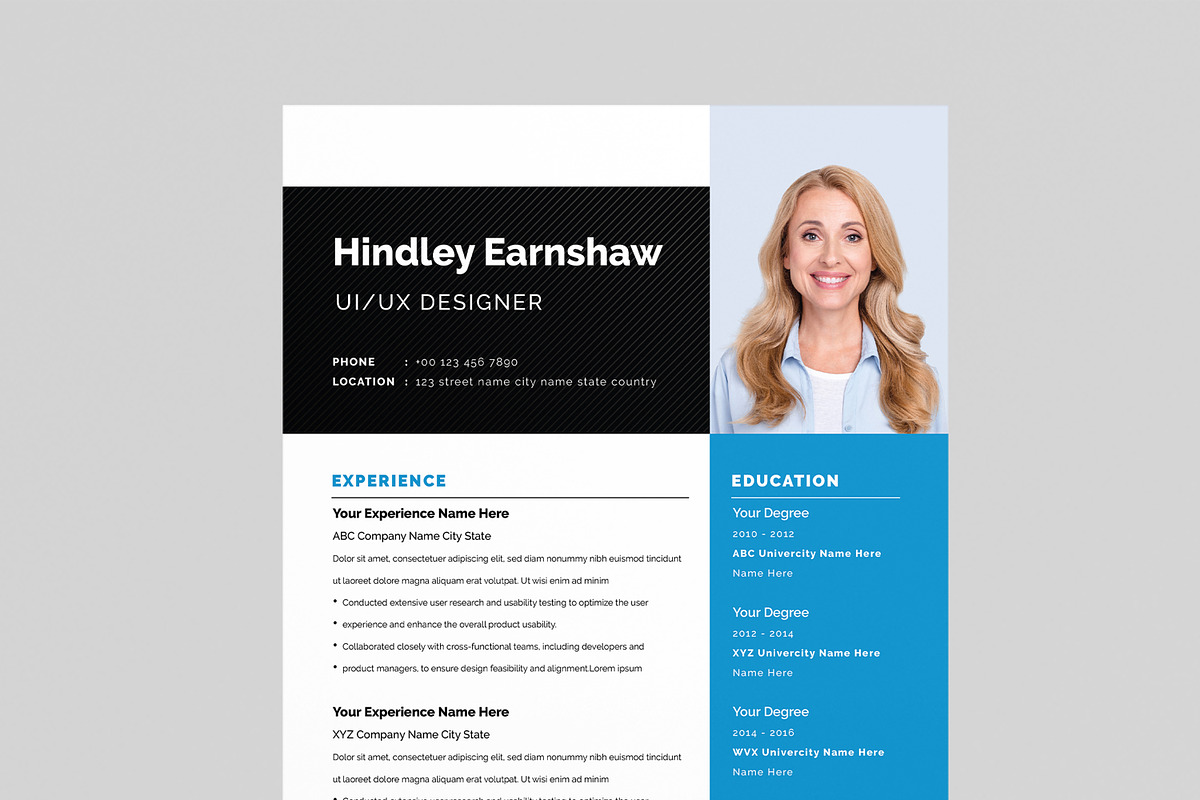 Resume Design, a Resume Template by MightyDesign (Photo 2 of 8)